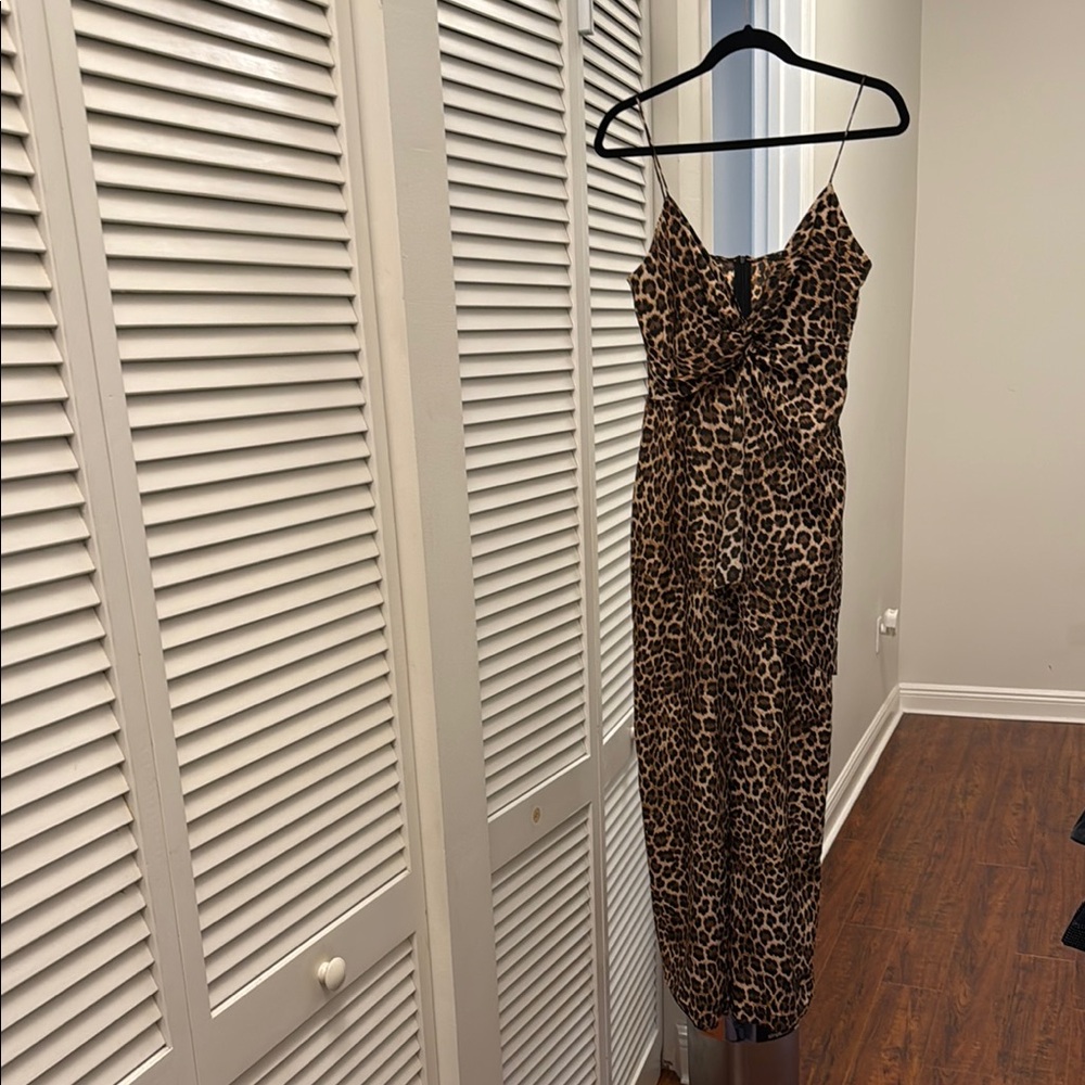 Zara Leopard Print Jumpsuit